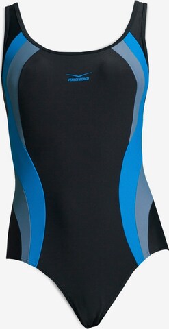 VENICE BEACH Shaping Swimsuit in Black: front