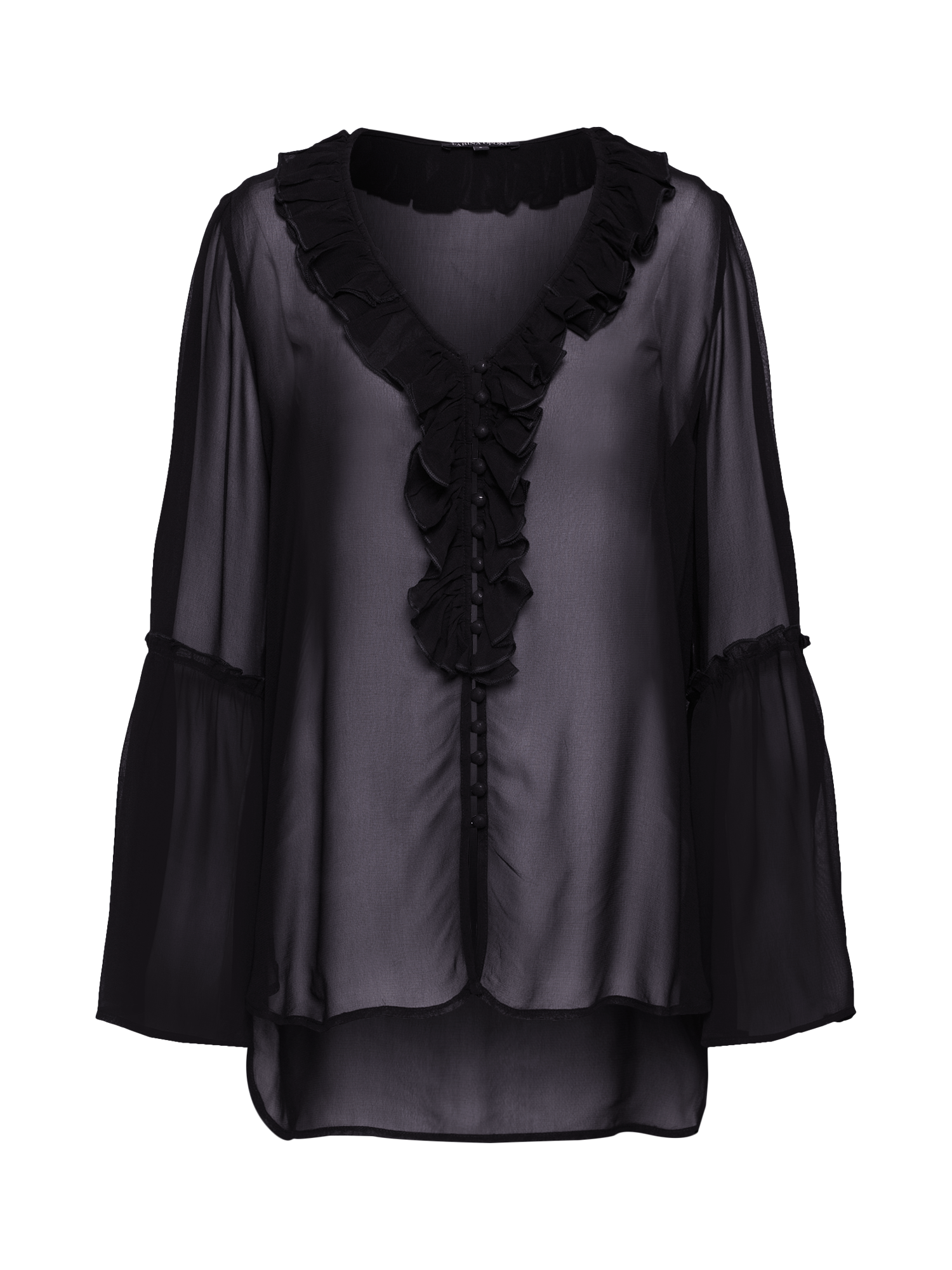 Abbigliamento Taglie comode Farina Opoku Camicia da donna SAMIA in Nero 