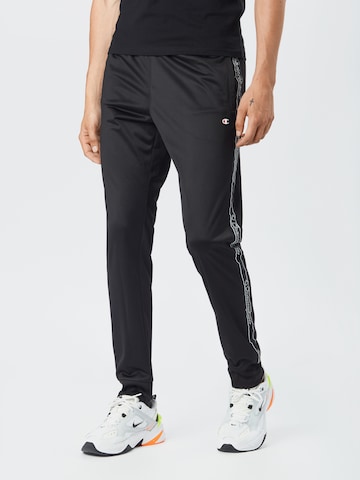 Champion Authentic Athletic Apparel Конический (Tapered) Спортивные штаны в Черный: спереди