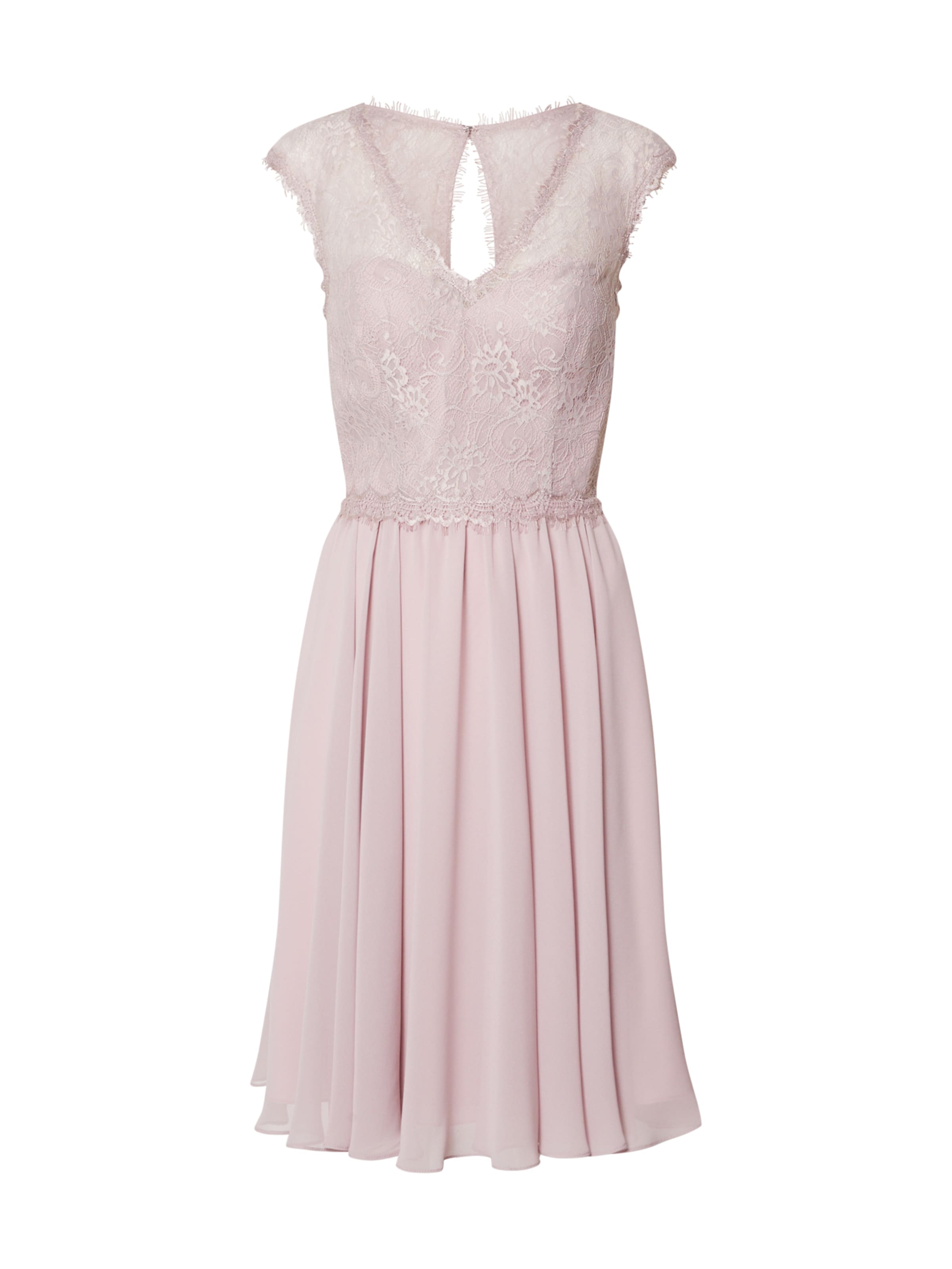 Robe de cocktail mascara en rose : devant