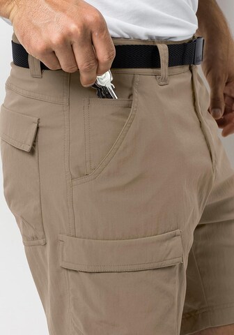 JACK WOLFSKIN Regular Outdoor trousers 'Hoggar' in Beige