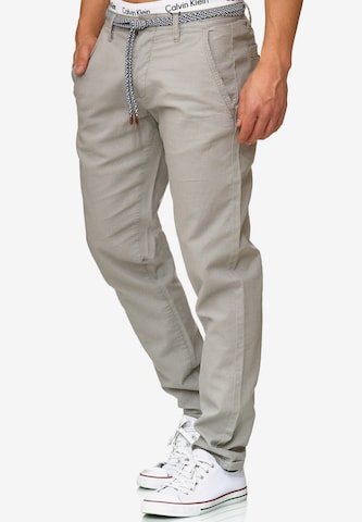 INDICODE JEANS Regular Pants 'Haverfiel' in Grey: front