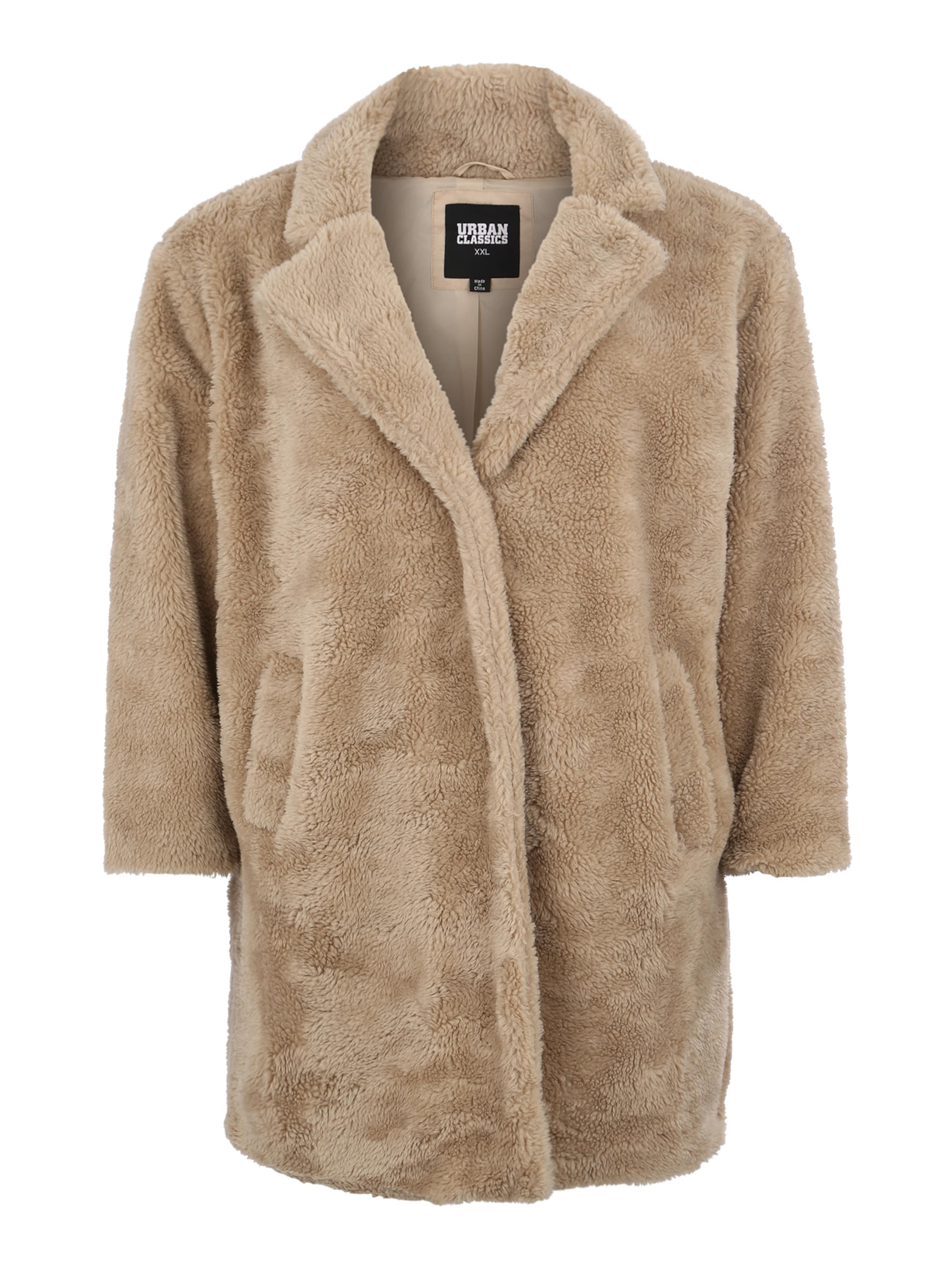 Urban Classics Tussenmantel &#x27;Sherpa&#x27; in Beige: voorkant