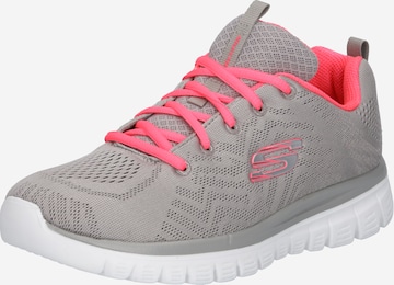 SKECHERS - Sapatilhas baixas 'Graceful Get Connected' em cinzento: frente