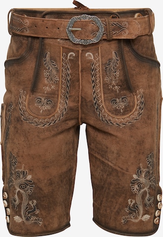 MARJO Regular Traditional Pants 'Samuel' in Brown: front