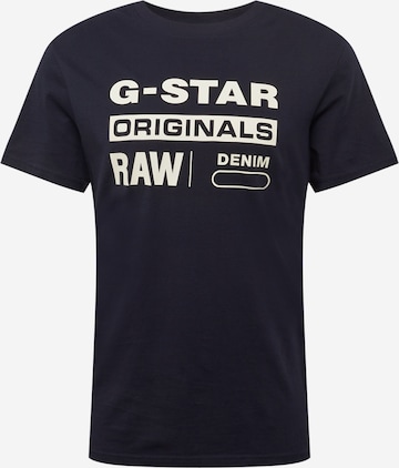 G-Star RAW Regular fit Μπλουζάκι 'Swando' σε μπλε: μπροστά