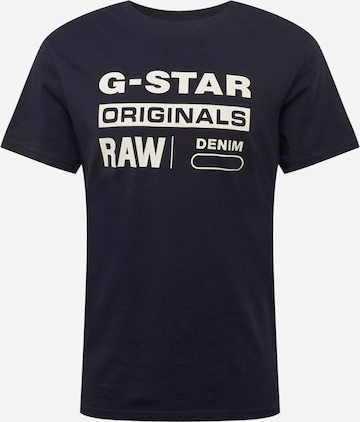 G-Star RAW Shirt 'Graphic 8' in Blue: front