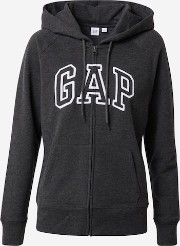 GAP Sweatjacke 'FASH' in Grau: predná strana