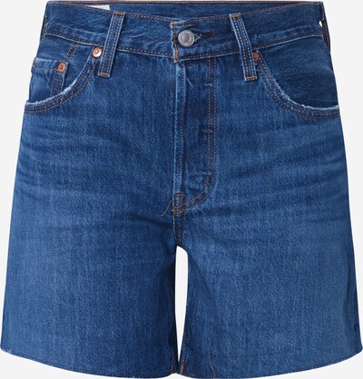LEVI'S ® Jeans '501 Rolled Short' i blå denim / brun, Produktvy