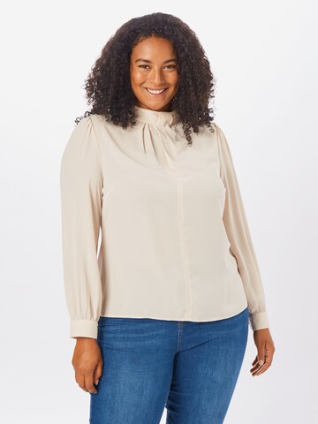 Guido Maria Kretschmer Curvy Blouse 'LUANA' in Beige: voorkant