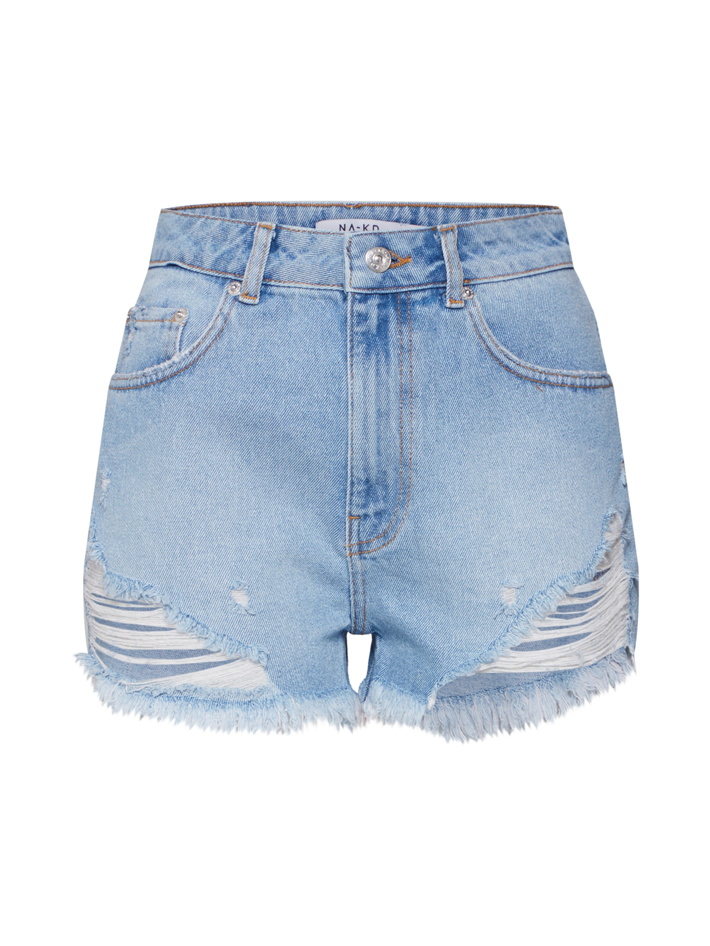 NA-KD - Jeans in de kleur Blauw denim