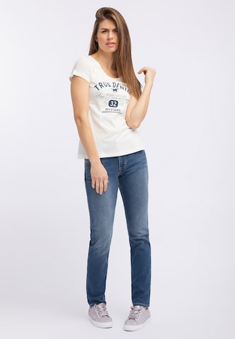 MUSTANG Slimfit Jeans 'Rebecca' in Blau