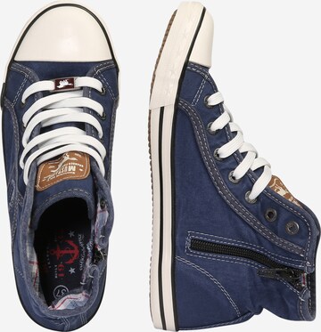 Sneaker alta di MUSTANG in blu