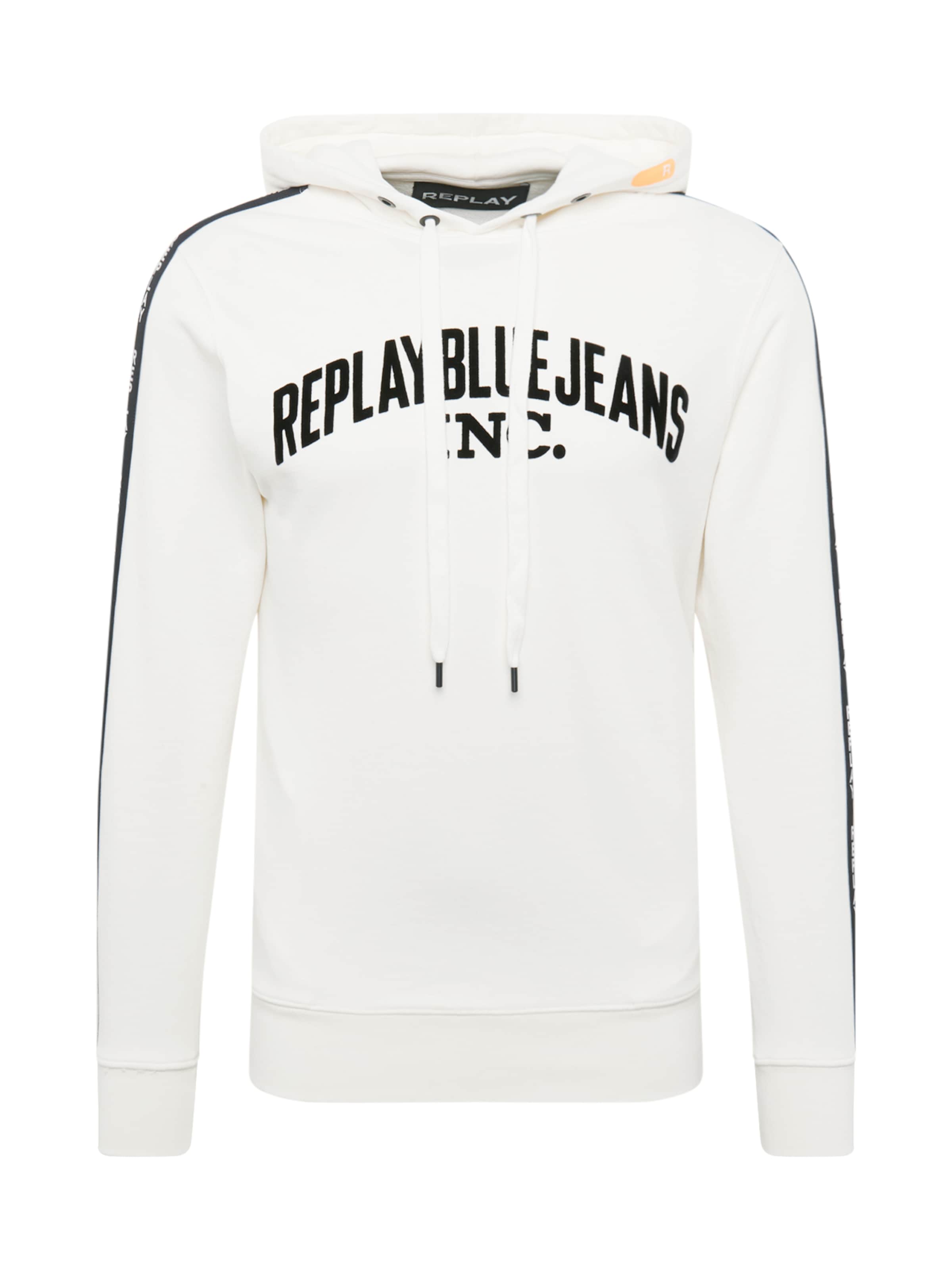 REPLAY - Sweatshirt in de kleur Wit