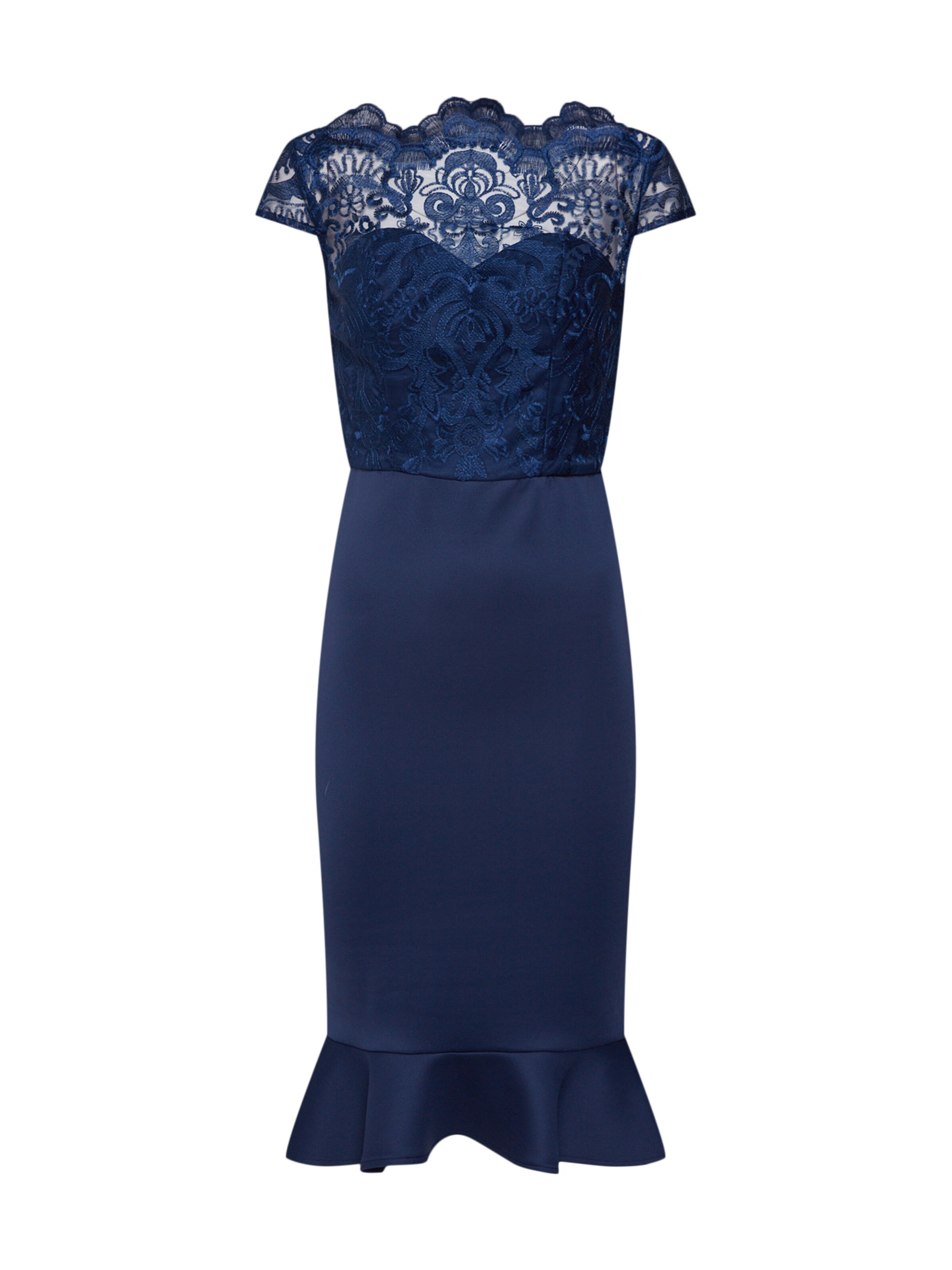 Chi Chi London - Cocktailjurk 'ROMY' in de kleur Navy