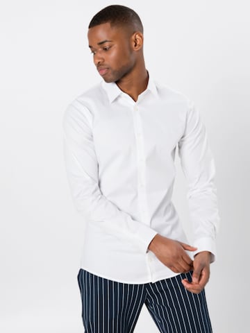 Tiger of Sweden Slim fit Button Up Shirt 'Filbrodie' in White