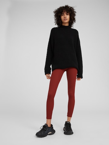 Skinny Leggings 'Shaylee' de la EDITED pe maro