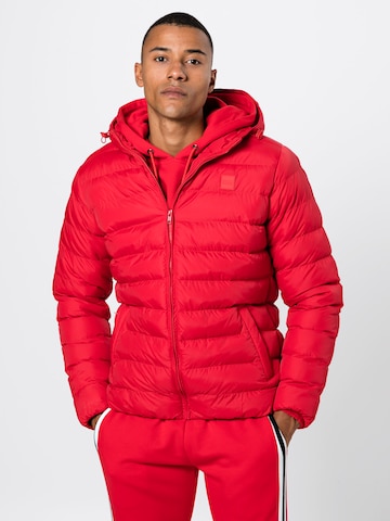 Urban Classics Winter Jacket 'BASIC BUBBLE' in Red: front