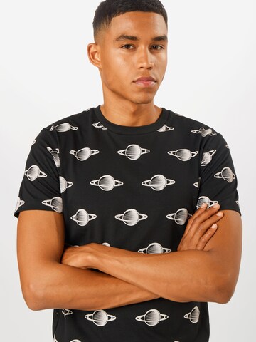 Mister Tee Shirt 'NASA Planet' in Schwarz