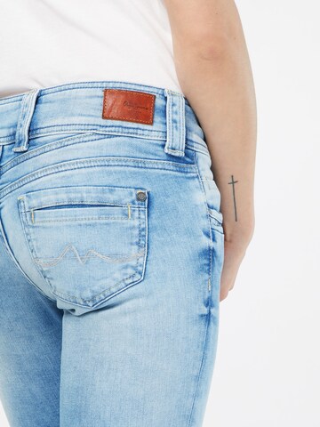 Slimfit Jeans 'Gen' de la Pepe Jeans pe albastru