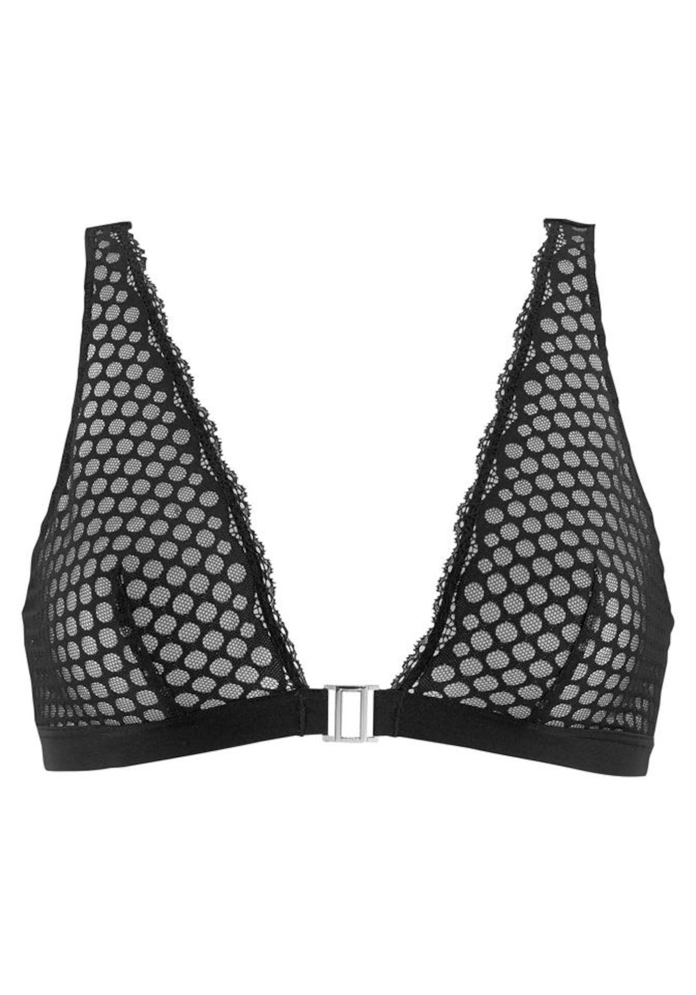 PETITE FLEUR Kolmnurk Rinnahoidja, värv must