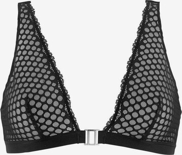 PETITE FLEUR Triangle Bra in Black