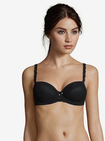 LASCANA Balconette Bra in Black: front