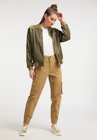 MYMO Between-Season Jacket in Green: front