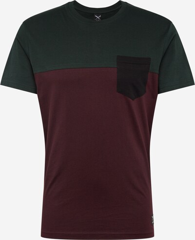 Iriedaily T-Shirt in grün / aubergine / dunkelrot, Produktansicht