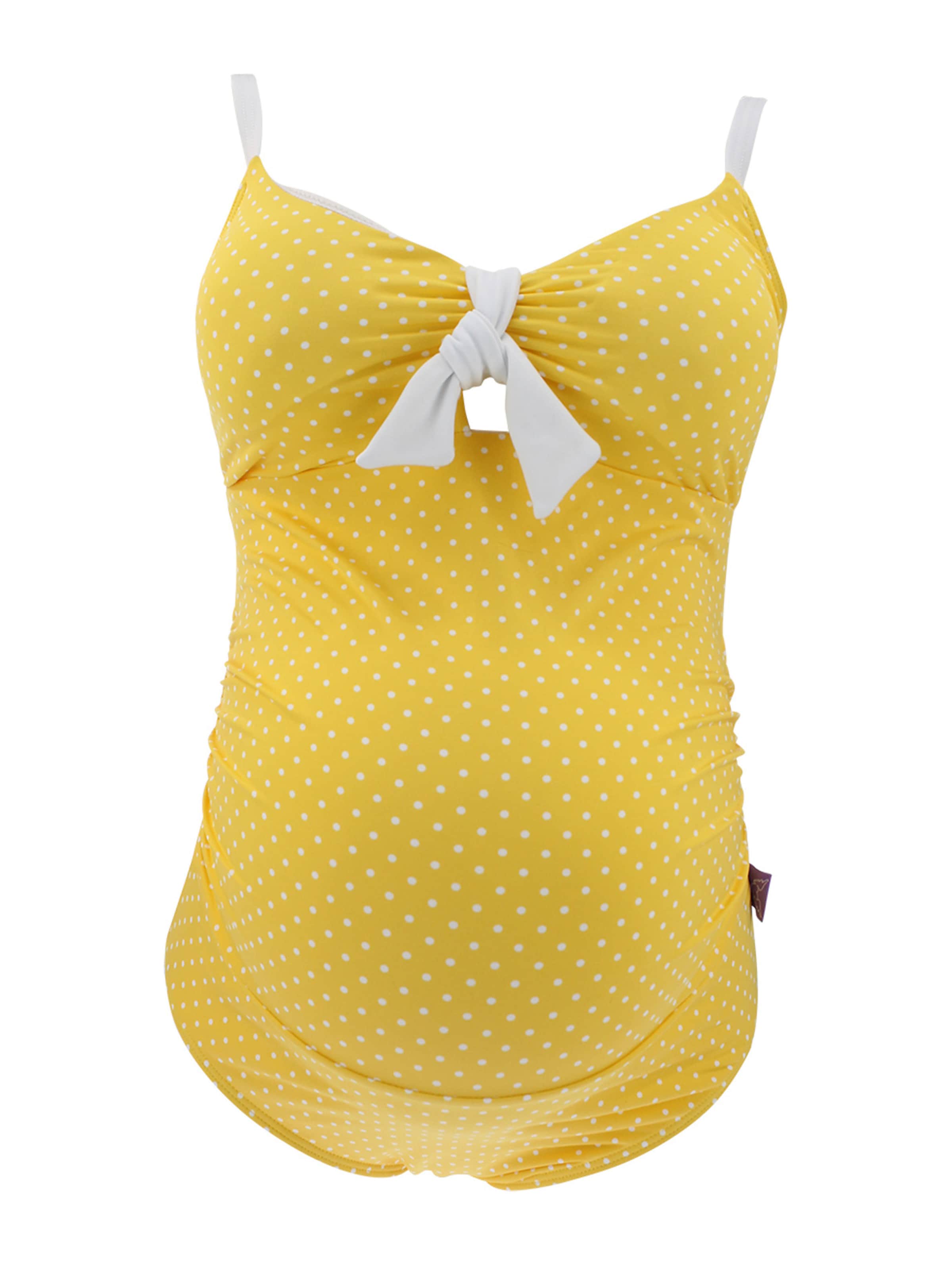 petit amour Korzet Jednodielne plavky 'Antonie' - Žltá
