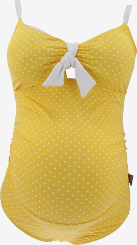 Bustier Maillot de bain 'Antonie' petit amour en jaune