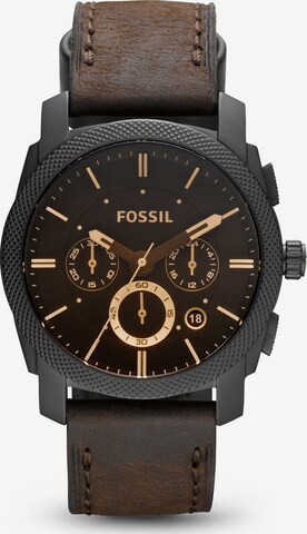 FOSSIL - Reloj analógico en marrón: frente