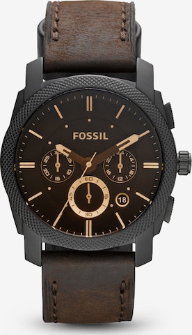 FOSSIL Аналоговые часы в Коричневый: спереди