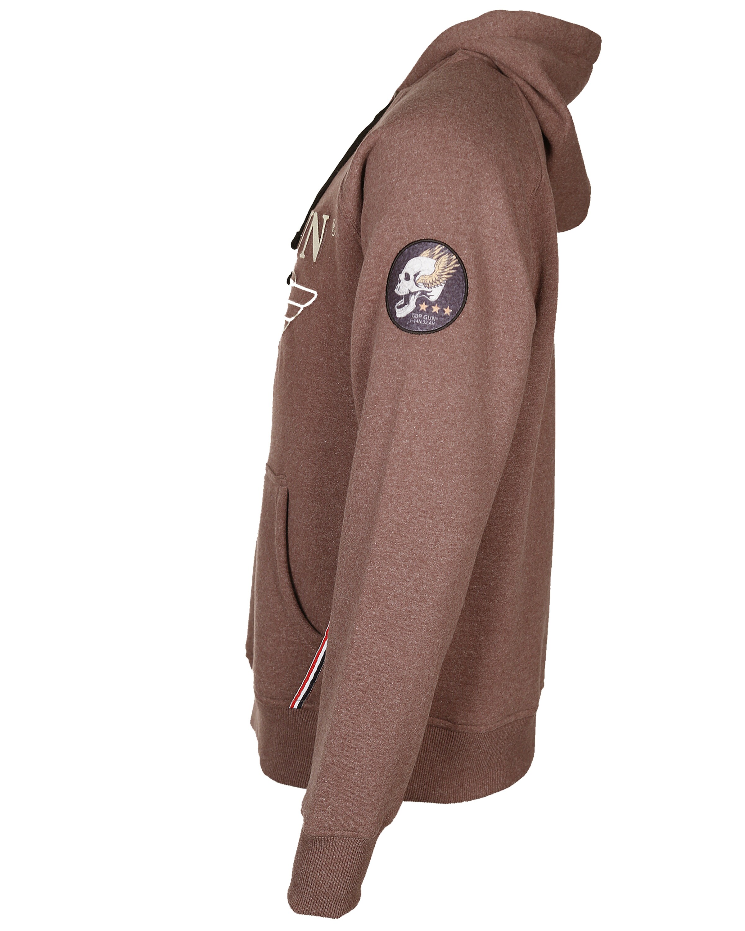TOP GUN Kapuzenpullover 'TG-9013' in Braun