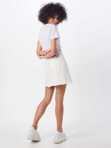 Jupe 'High Rise Deconstructed Iconic' LEVI'S ® en blanc