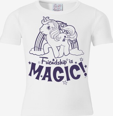 LOGOSHIRT T-Shirt 'My Little Pony' in Weiß: predná strana