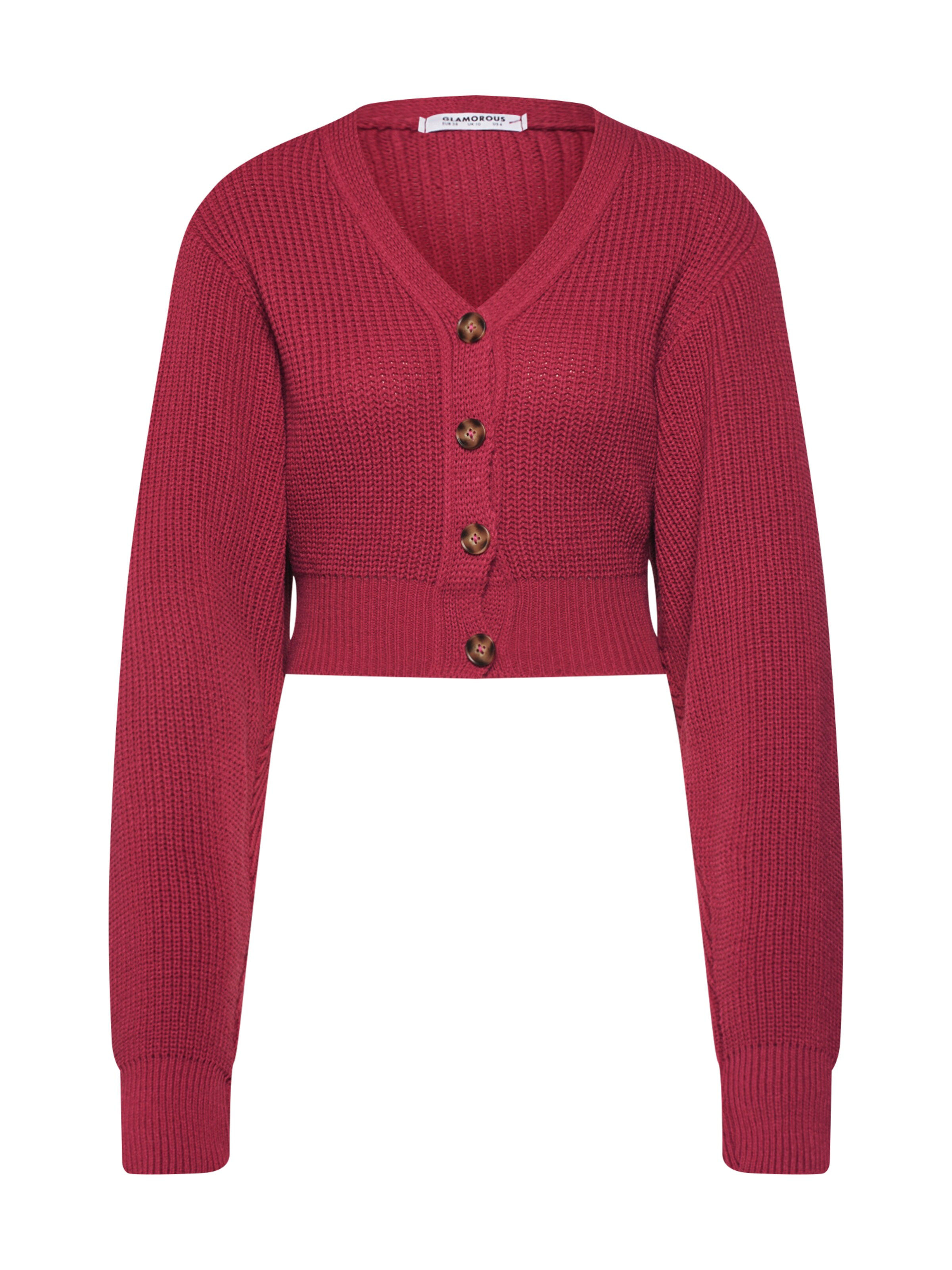 GLAMOROUS - Gebreid vest in de kleur Rood