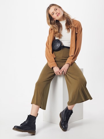 Urban Classics Wide leg Trousers in Green