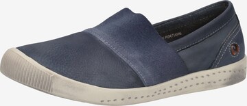 Softinos Slip-Ons in Blue: front