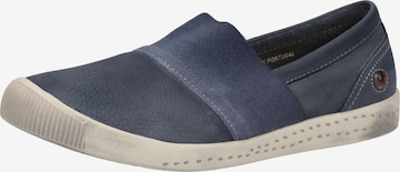Softinos Slip-Ons in Blue: front