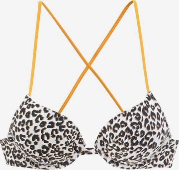 BUFFALO Push-up Bikini Top 'Kitty' in White: front