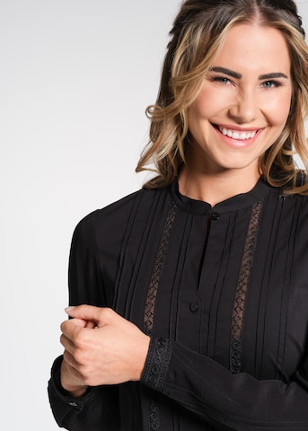 SPIETH & WENSKY Traditional Blouse 'Nizza' in Black