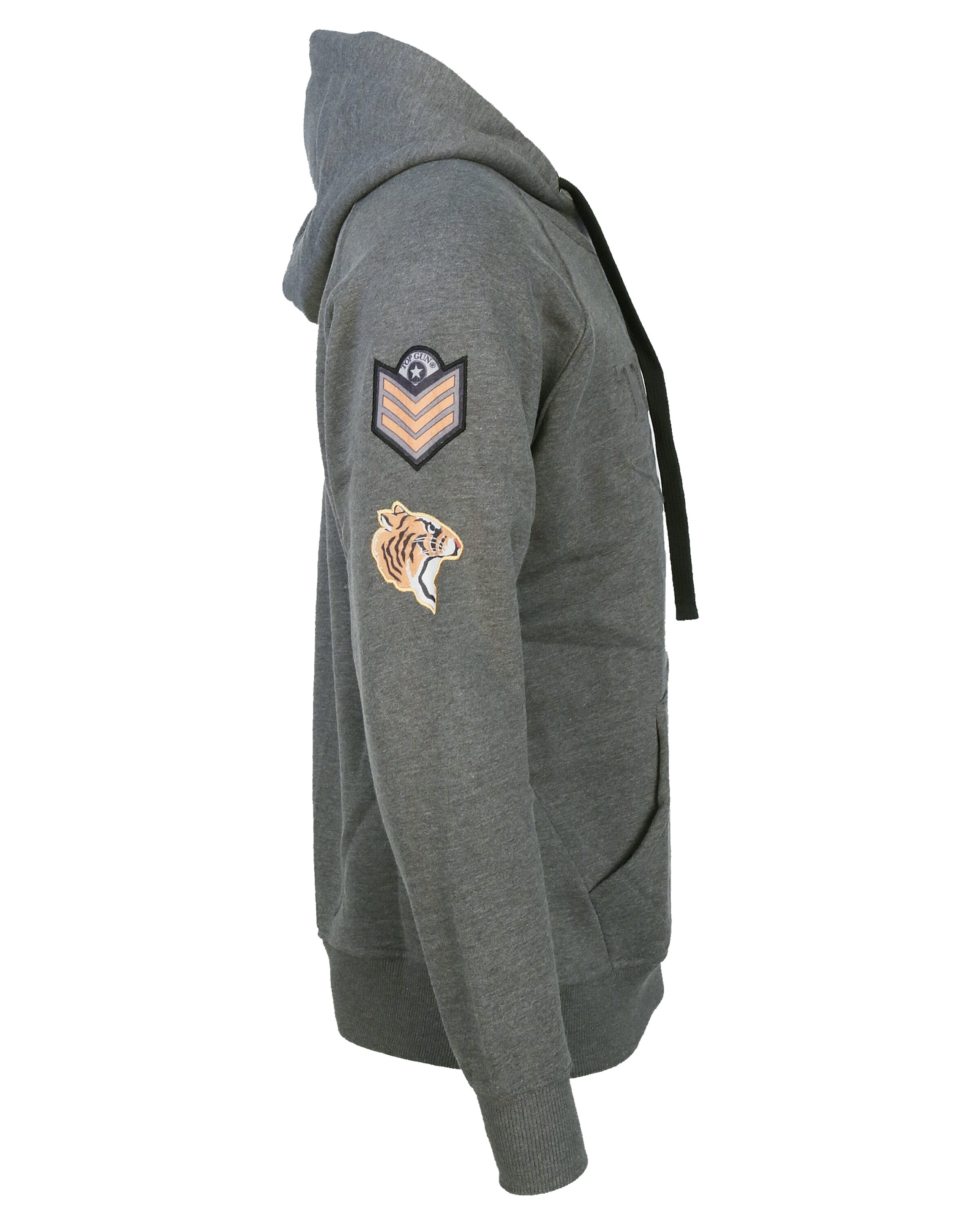 TOP GUN Kapuzenpullover 'TG-9013' in Schwarz