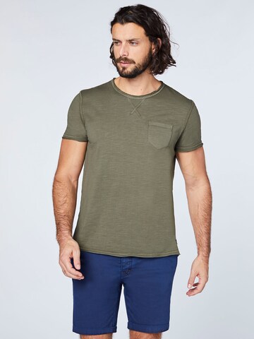 CHIEMSEE Regular fit Μπλουζάκι σε πράσινο: μπροστά
