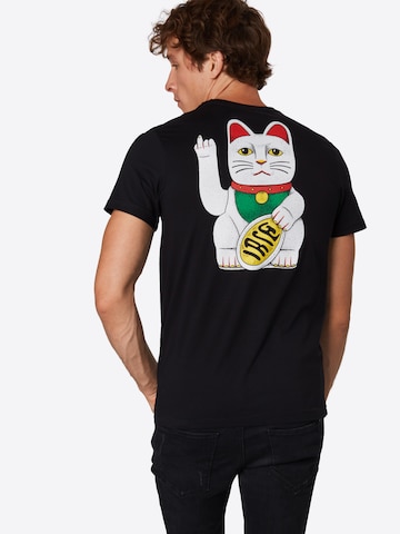 Iriedaily Shirt 'Bye Bye Cat' in Zwart