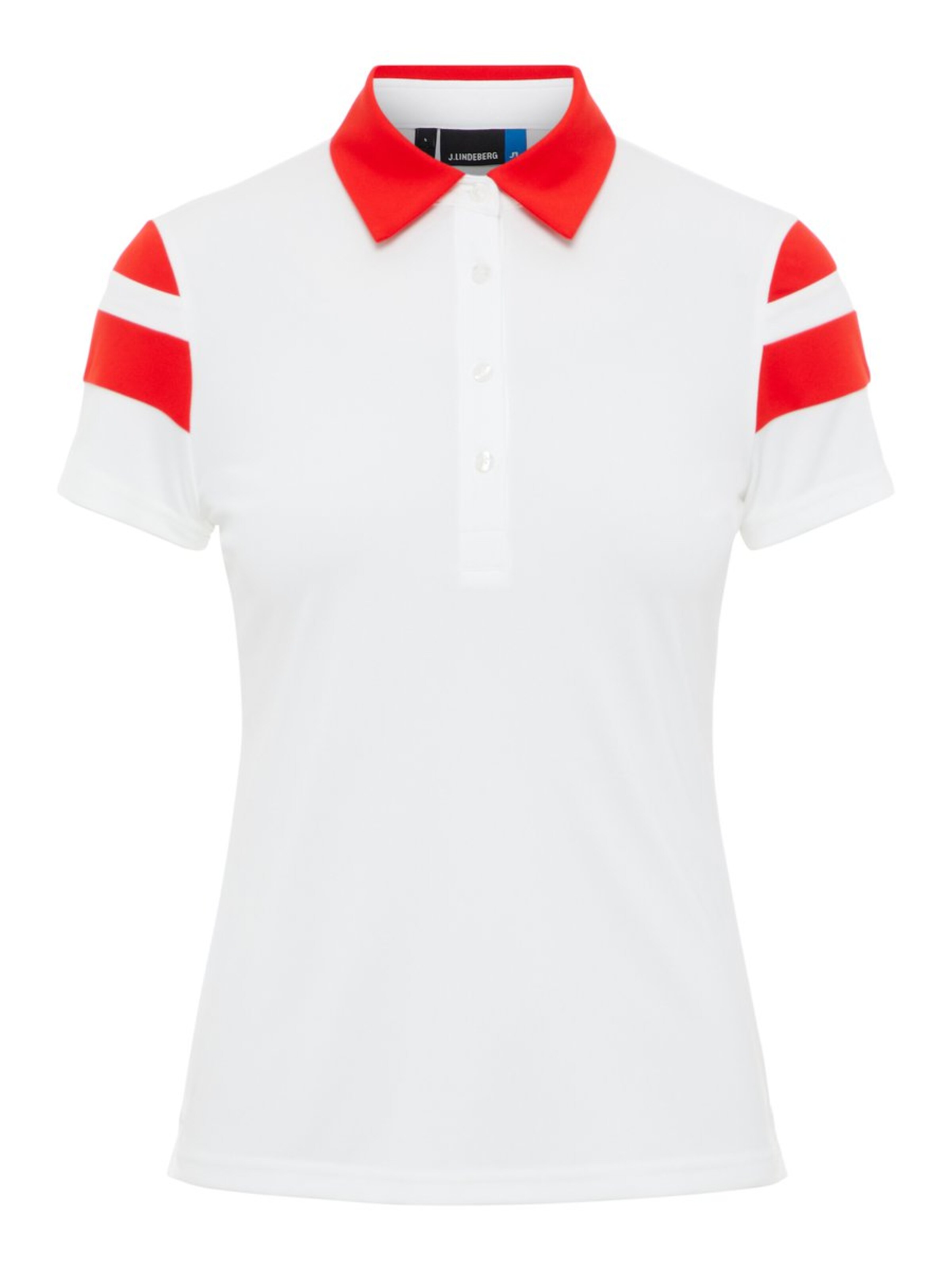 J.Lindeberg - Functioneel shirt 'Pixie' in de kleur Knalrood