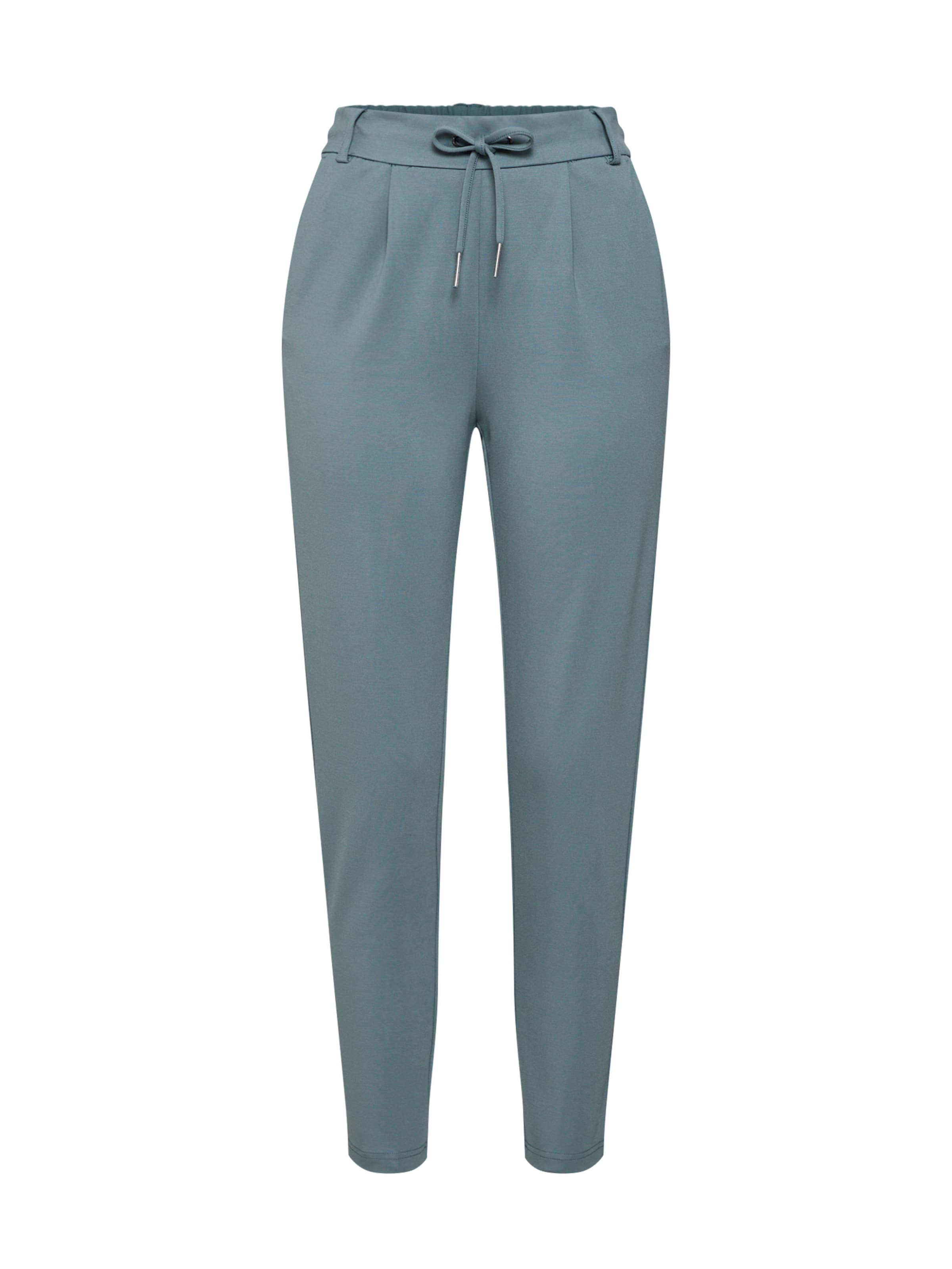 Pantaloni con pieghe 'Poptrash' di ONLY in verde: frontale