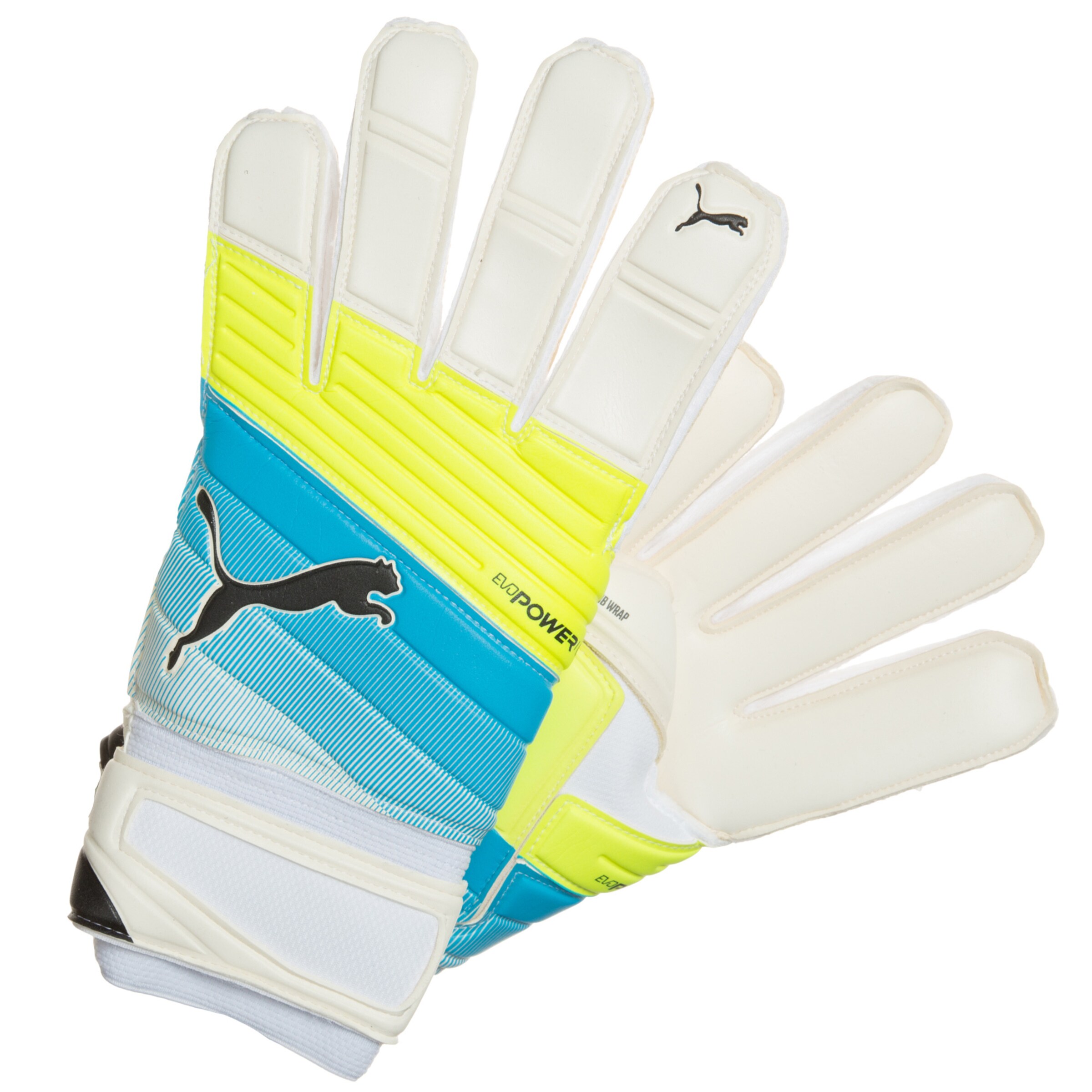 PUMA - Sporthandschoenen 'evoPOWER Grip 1.3 RC' in de kleur Neonblauw