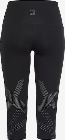 LASCANA ACTIVE Skinny Spodnie sportowe w kolorze czarny