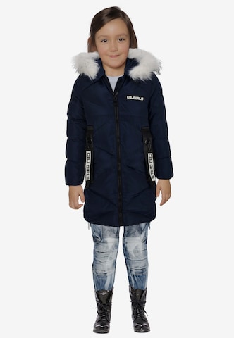 CIPO & BAXX Winter Jacket in Blue: front